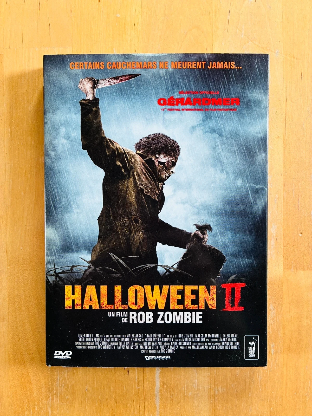 DVD Halloween II de Rob Zombie.